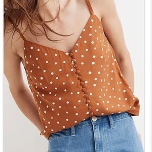 Madewell crop top Polka Dot